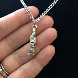 HANDMADE NECKLACE W/BIG BEN PENDANT